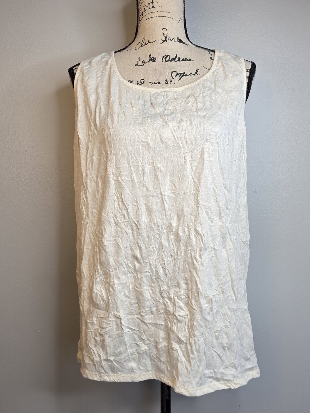 J. Jill Ivory Women's Lightweight Scoop Neck Top - 2X Nwt